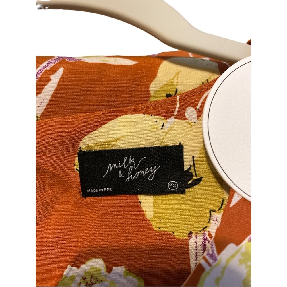 Milk & Honey floral dress top size 2X - Picture 2 of 4